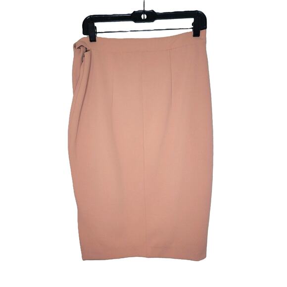 EXPRESS NWOT Pink Side Tie Pencil Skirt Size 8 - Picture 2 of 8
